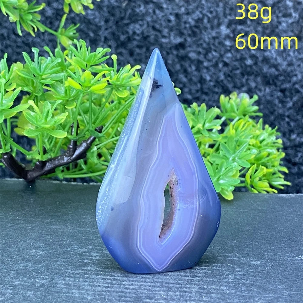 Blue Lace Agate Torch-ToShay.org