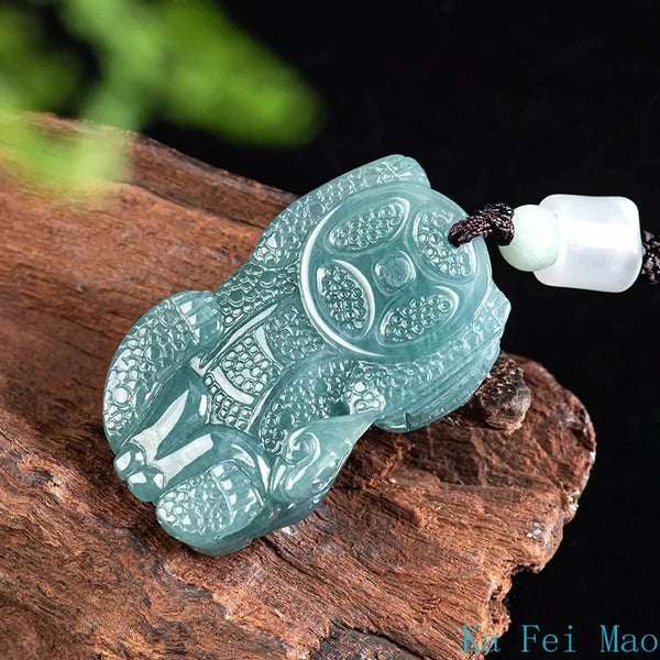 Blue Jadeite Pixiu Pendant-ToShay.org