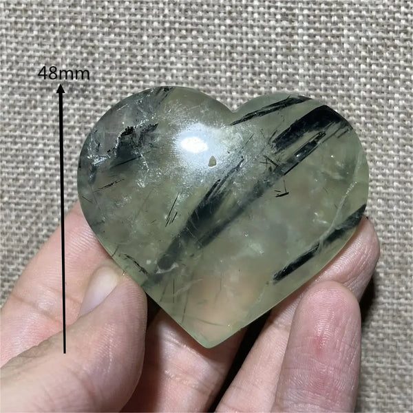 Green Grape Prehnite Hearts-ToShay.org