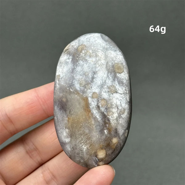 Purple Lepidolite Palm Stone-ToShay.org