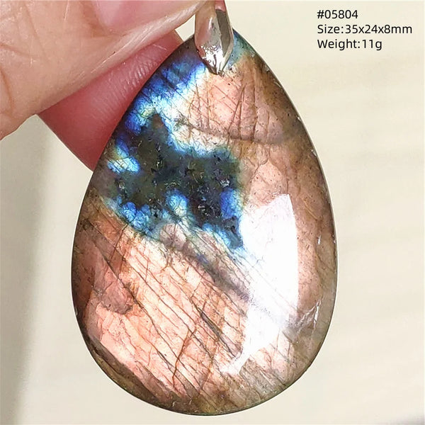 Blue Purple Labradorite Pendant-ToShay.org