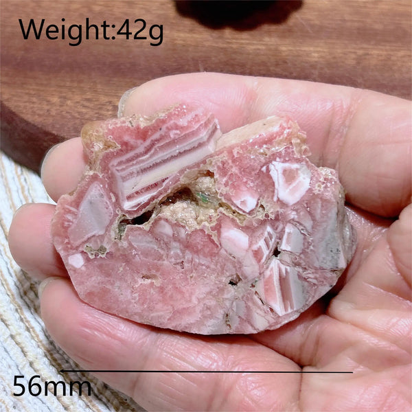 Pink Rhodochrosite Raw Rock-ToShay.org