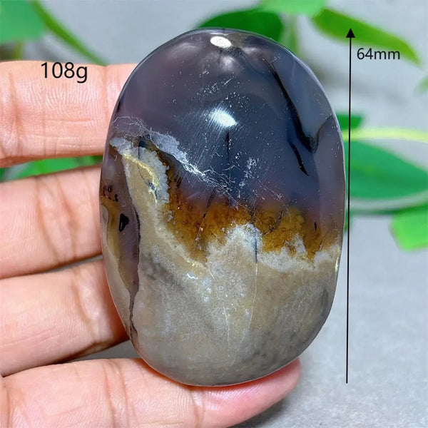 Fire Agate Palm Stone-ToShay.org