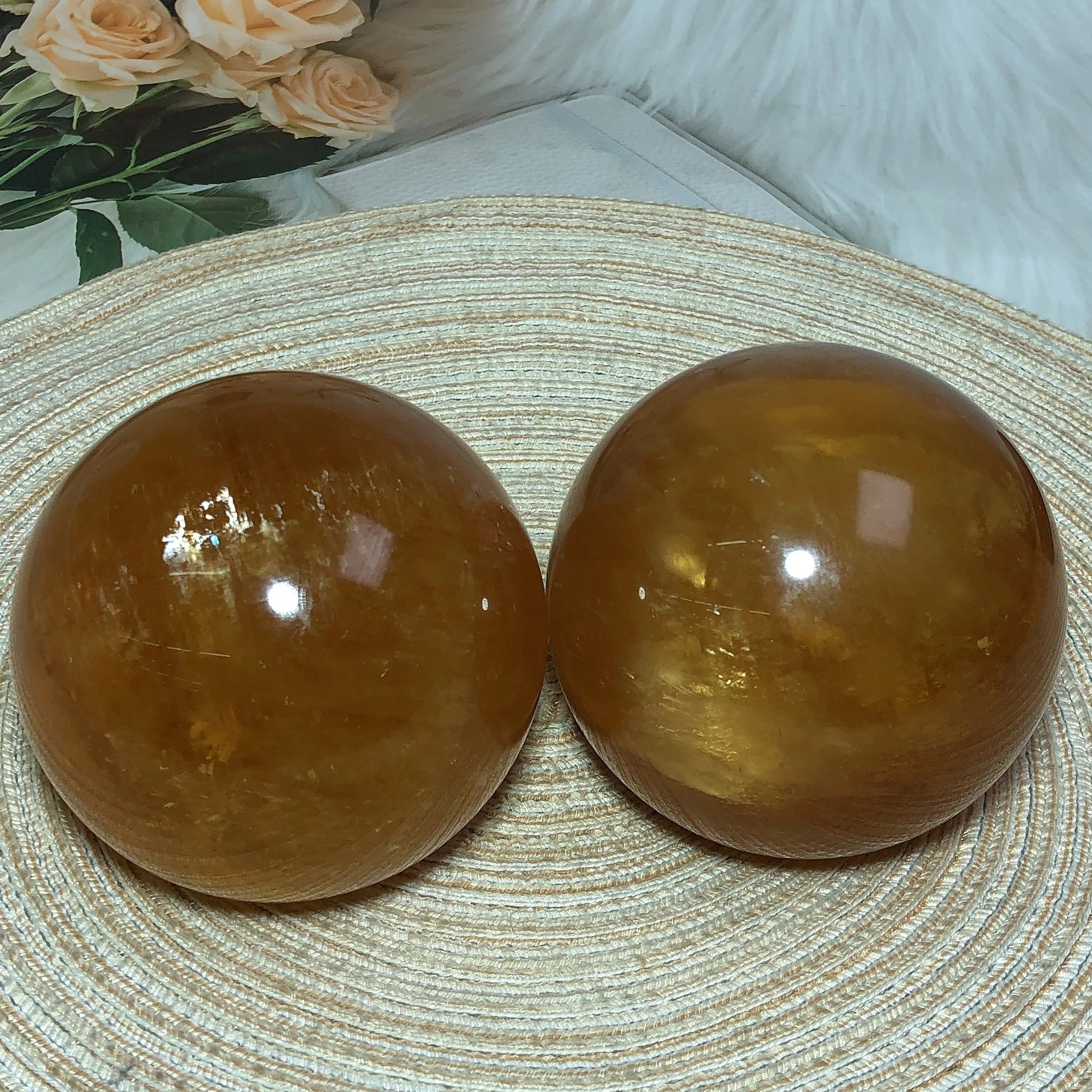 Yellow Honey Calcite Ball-ToShay.org