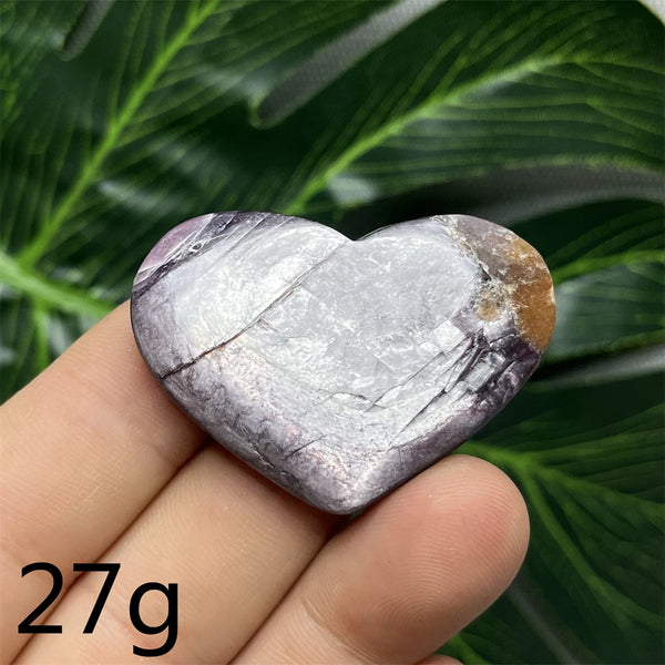 Purple Mica Crystal Heart-ToShay.org
