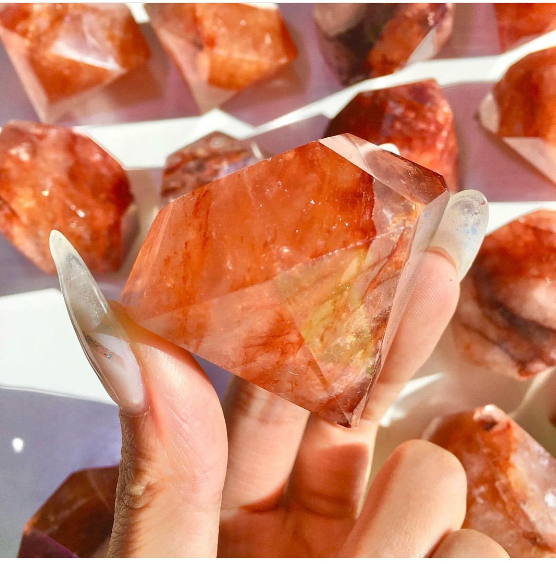 Red Fire Quartz Diamond-ToShay.org
