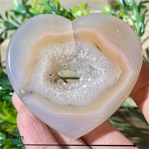 Yellow Agate Druzy Heart-ToShay.org