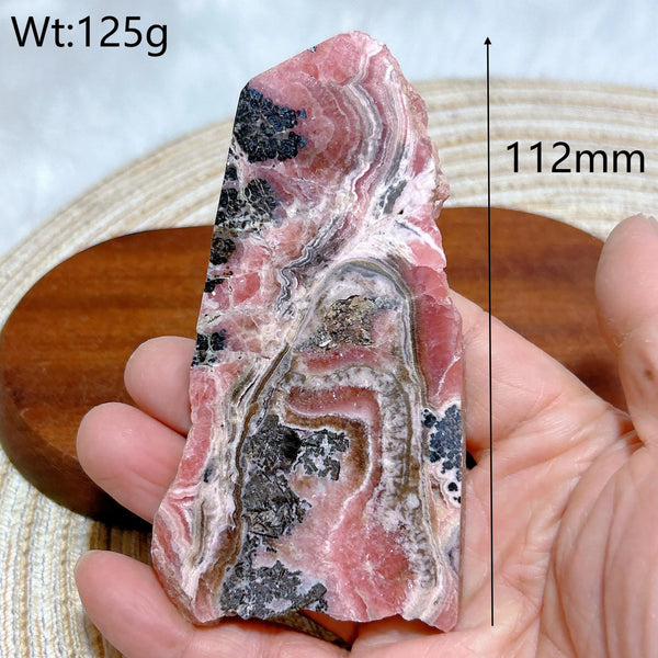 Pink Rhodochrosite Slices-ToShay.org