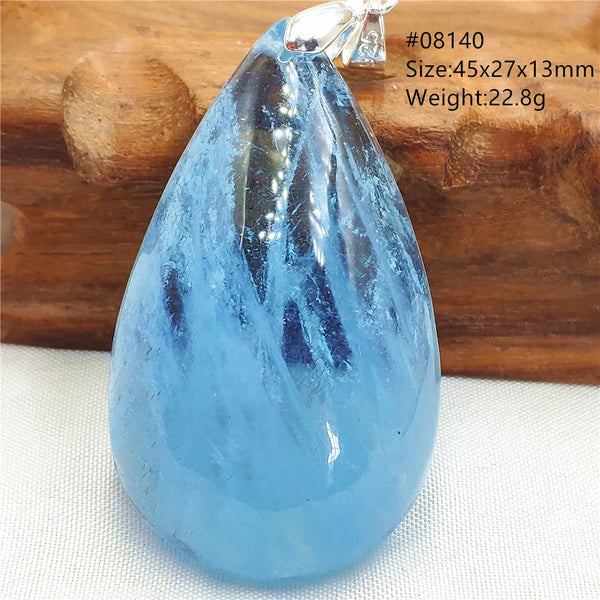 Blue Aquamarine Pendant-ToShay.org