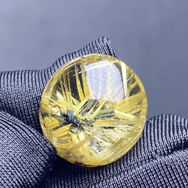 Gold Rutilated Quartz Pendant-ToShay.org