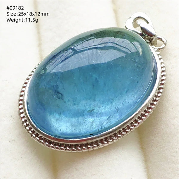 Blue Aquamarine Pendant-ToShay.org