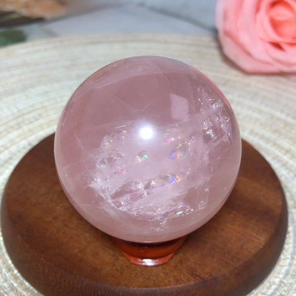 Pink Rose Quartz Ball-ToShay.org