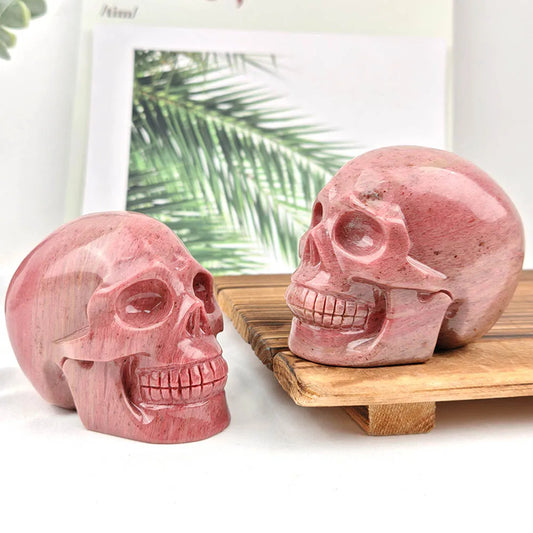 Pink Rhodonite Skull-ToShay.org