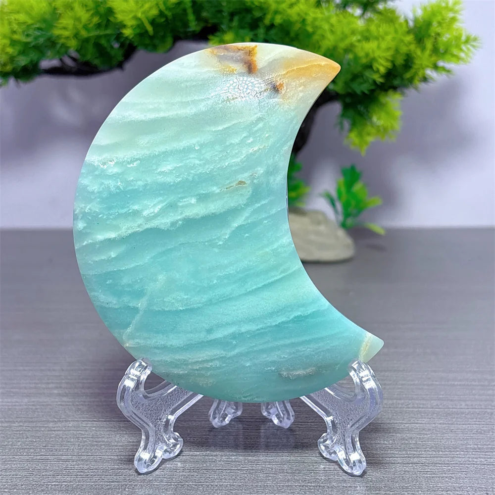 Blue Calcite Moon-ToShay.org