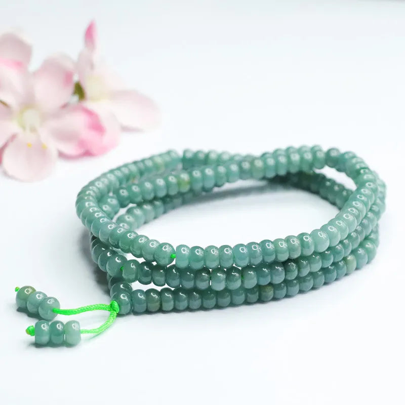 Green Jade Bead Mala-ToShay.org