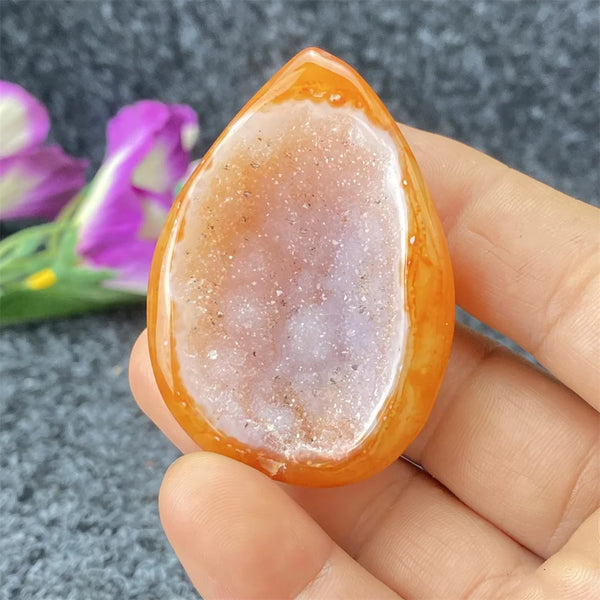 Red Agate Geode Crystal Egg-ToShay.org