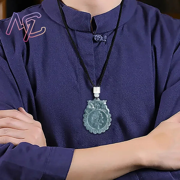 Blue Jade Tai Chi Pendant-ToShay.org