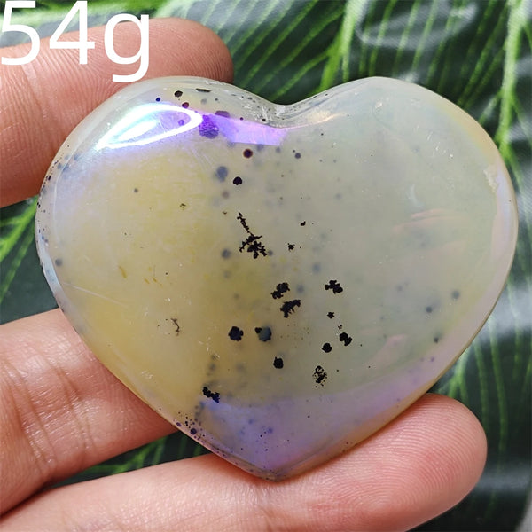 Yellow Tree Agate Heart-ToShay.org