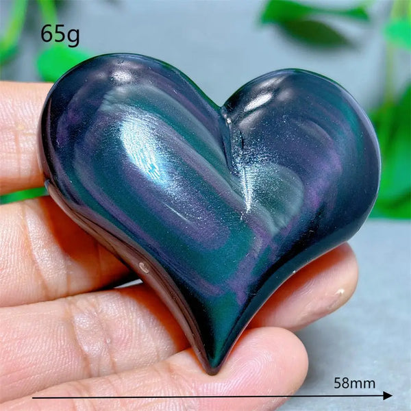 Rainbow Obsidian Heart-ToShay.org