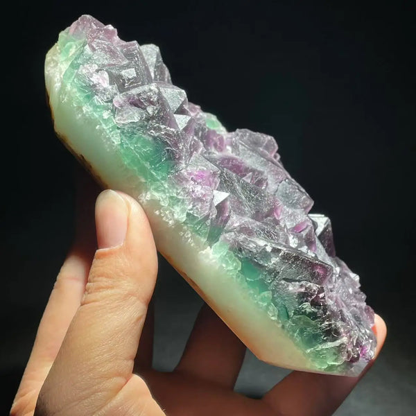 Purple Green Fluorite Quartz-ToShay.org
