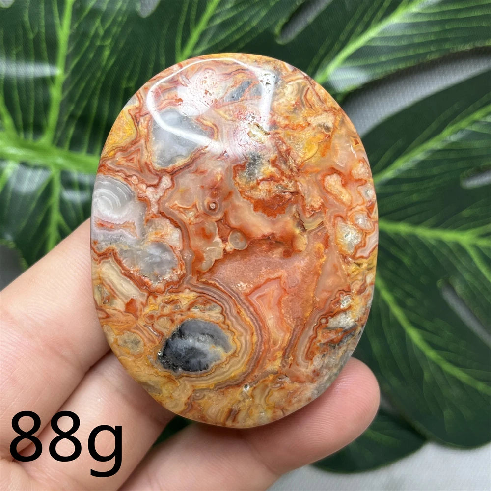Yellow Agate Palm Stone-ToShay.org