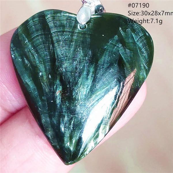 Green Seraphinite Pendant-ToShay.org