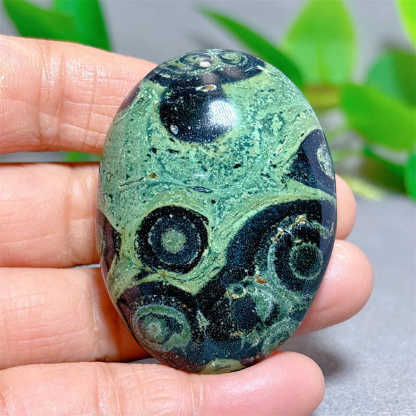 Green Malachite Palm Stone-ToShay.org