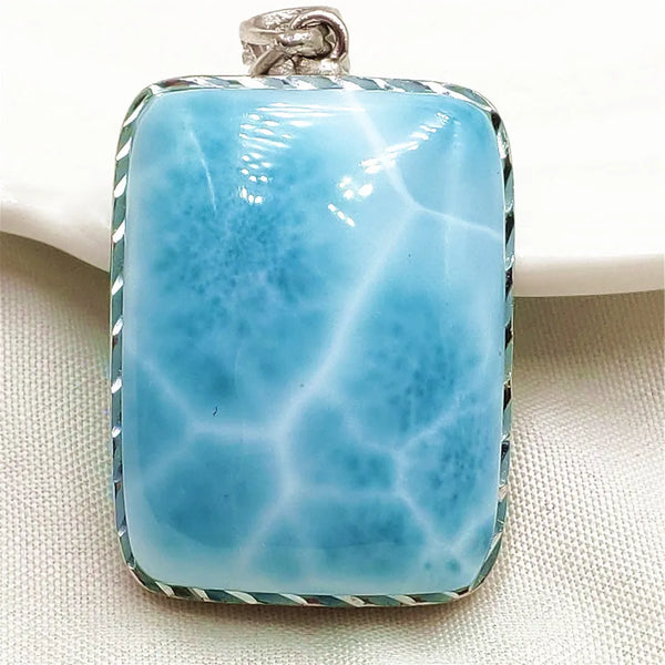 Blue Larimar Pendant-ToShay.org