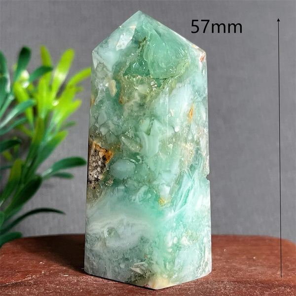Green Jade Crystal Tower-ToShay.org
