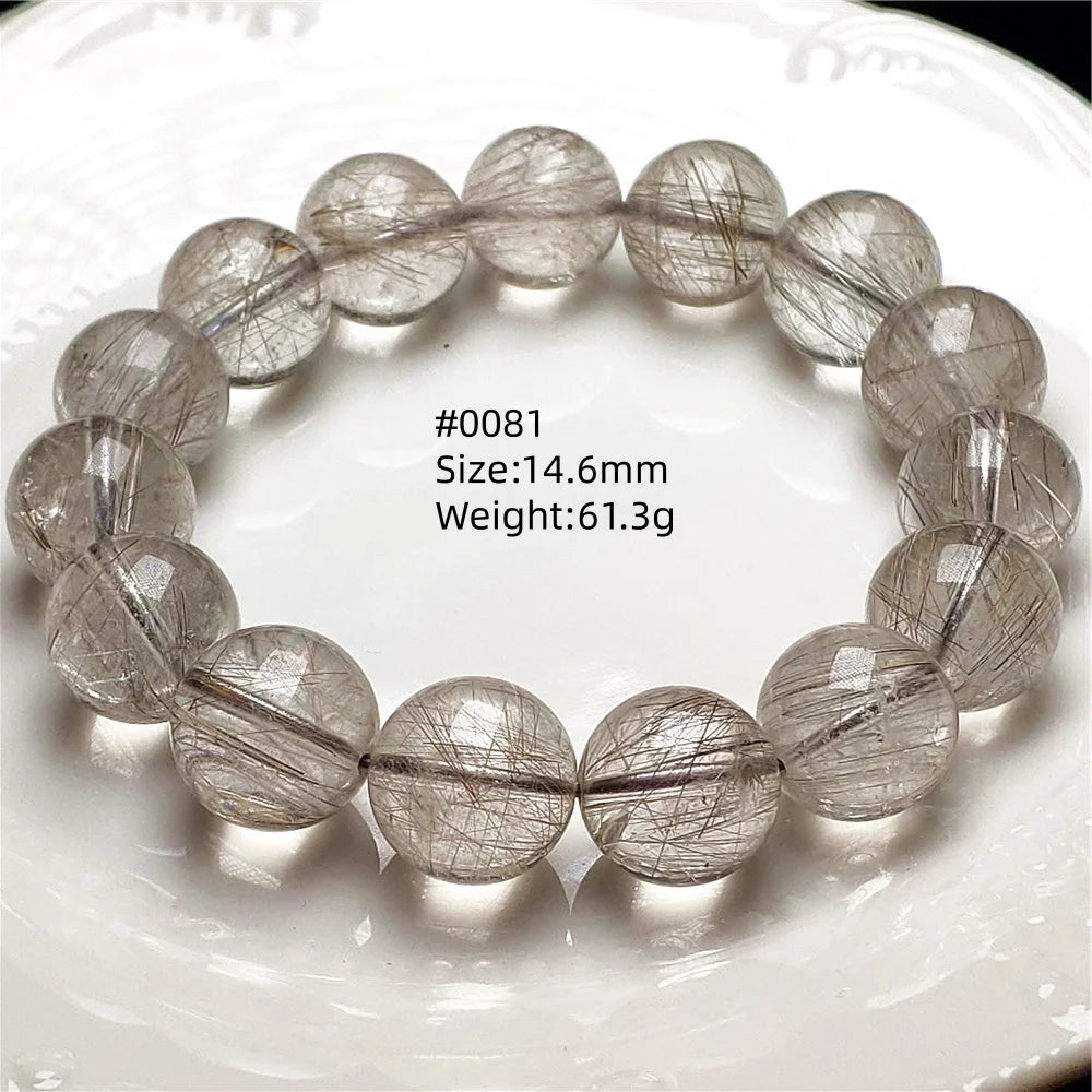Silver Rutilated Quartz Bracelet-ToShay.org