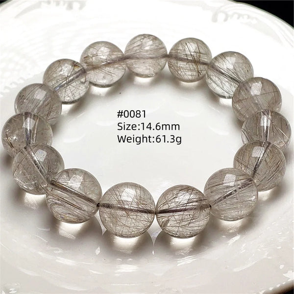 Silver Rutilated Quartz Bracelet-ToShay.org