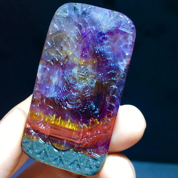 Purple Cacoxenite Red Auralite-ToShay.org