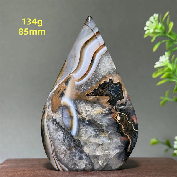 Black Striped Agate Torch-ToShay.org