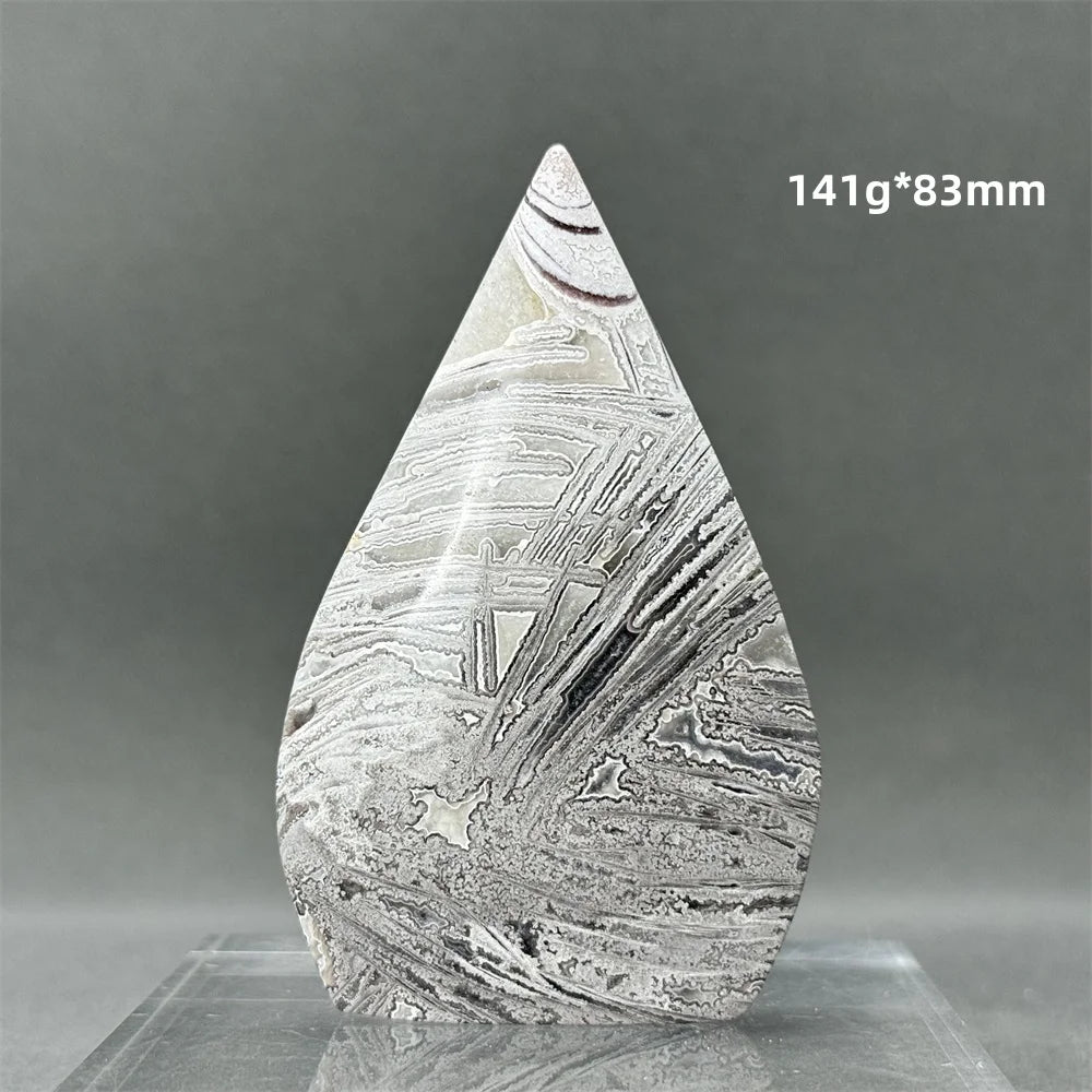White Lace Agate Torch-ToShay.org