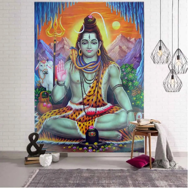 Indian Buddha Tapestry-ToShay.org