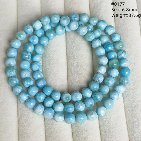 Blue Larimar Bead Bracelet-ToShay.org
