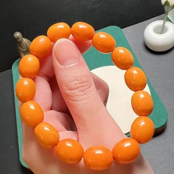 Orange Amber Bracelet-ToShay.org