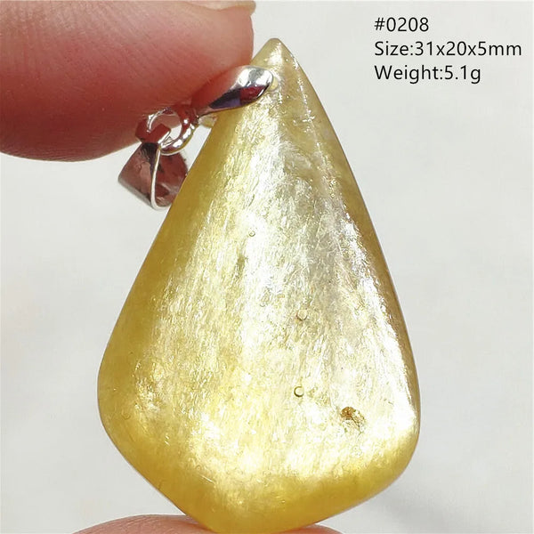 Gold Lepidolite Flash Pendant-ToShay.org