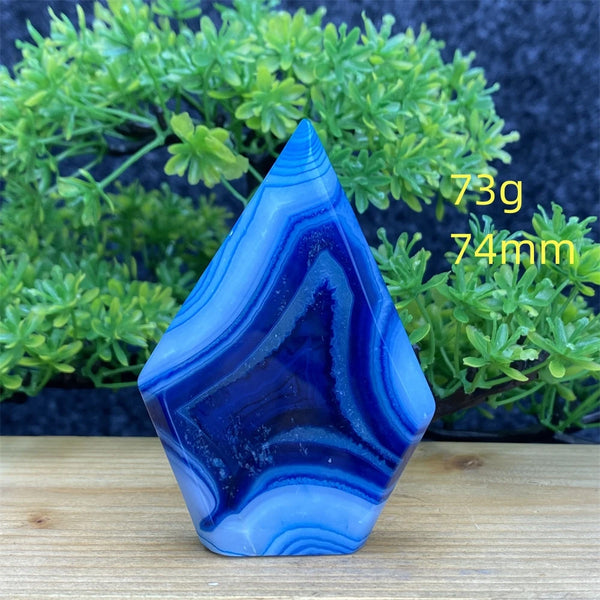 Blue Agate Torch-ToShay.org