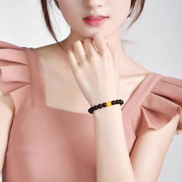 Black Gold Obsidian Bracelet-ToShay.org