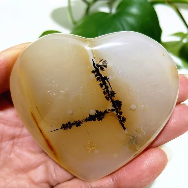 Yellow Moss Agate Heart-ToShay.org