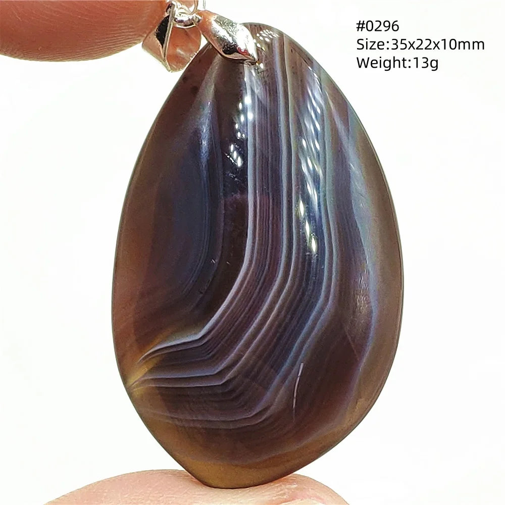 Grey Brown Agate Pendant-ToShay.org