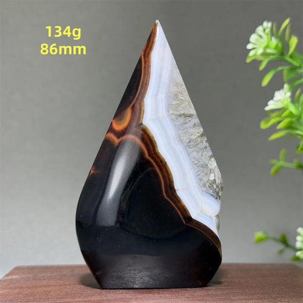 Black Striped Agate Torch-ToShay.org