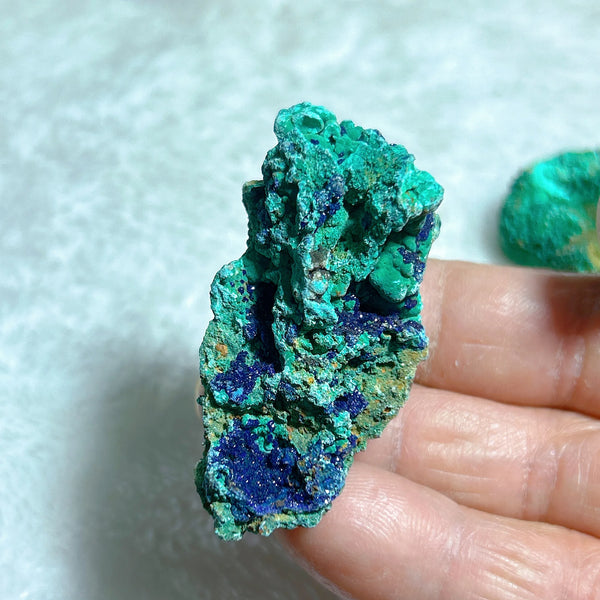 Blue Chrysocolla with Azurite Stone-ToShay.org