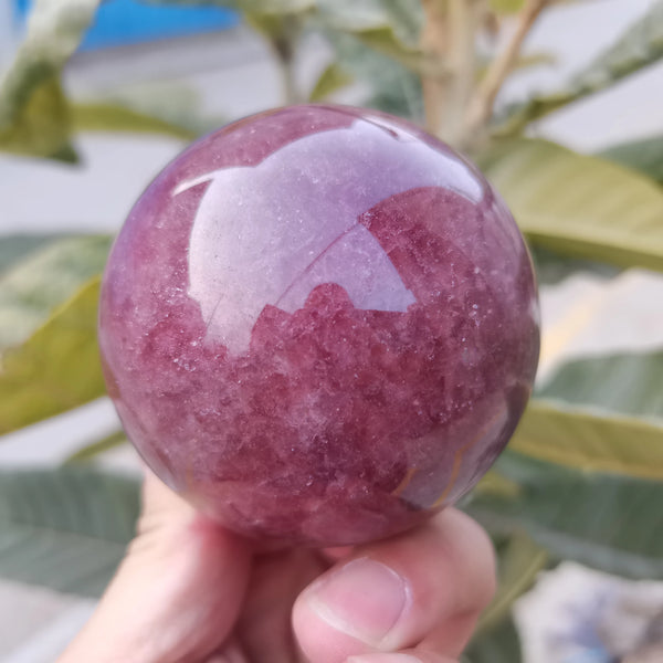 Red Strawberry Quartz Ball-ToShay.org