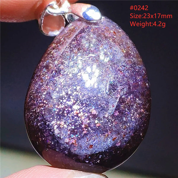 Blue Blood Red Lolite Pendant-ToShay.org