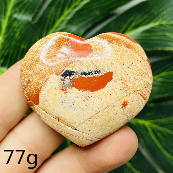 Red Jade Agate Heart-ToShay.org