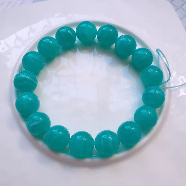 Green Amazonite Bead Bracelet-ToShay.org