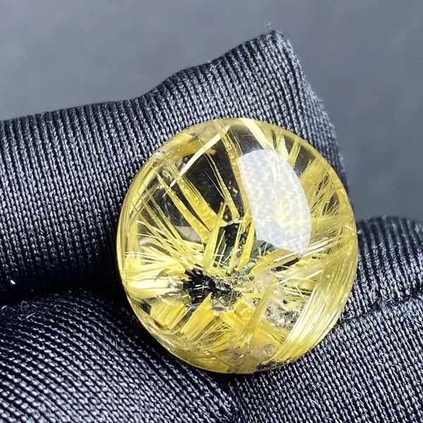 Gold Rutilated Quartz Pendant-ToShay.org
