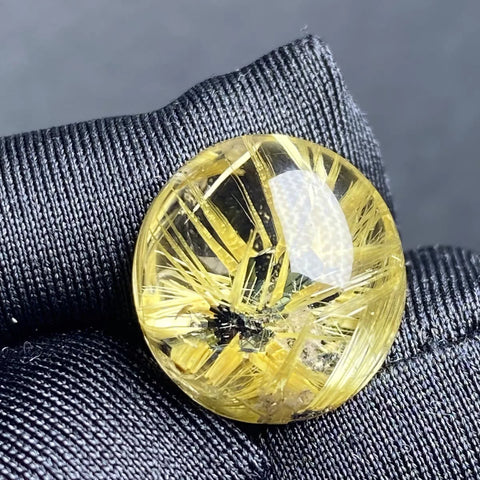 Gold Rutilated Quartz Pendant-ToShay.org
